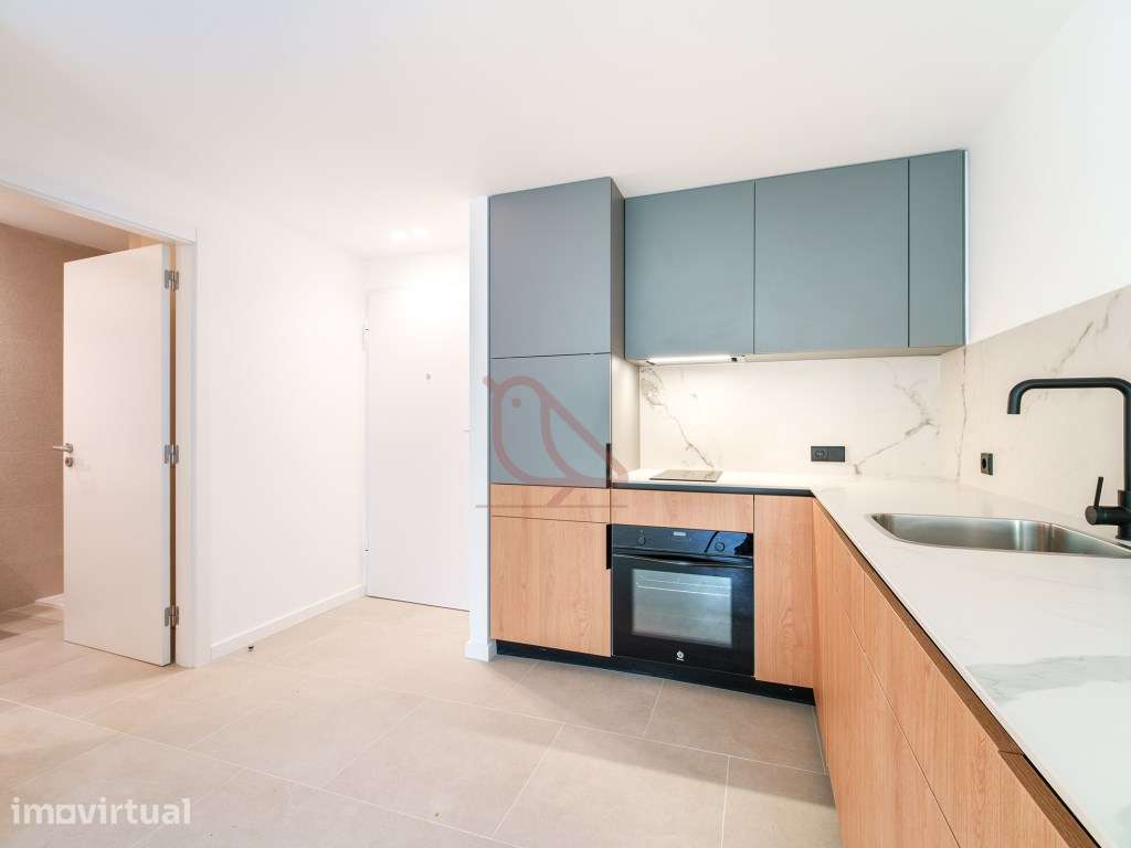 Apartamento T1 novo em Condomínio Fechado | Centro de Leiria - Grande imagem: 2/21
