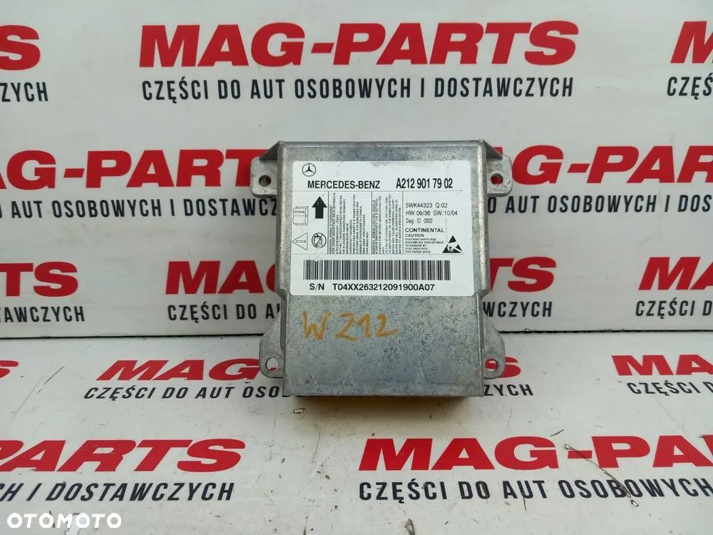 Moduł Airbag Poduszek Sensor Sterownik A2129017902 Mercedes W212 E-Klassa