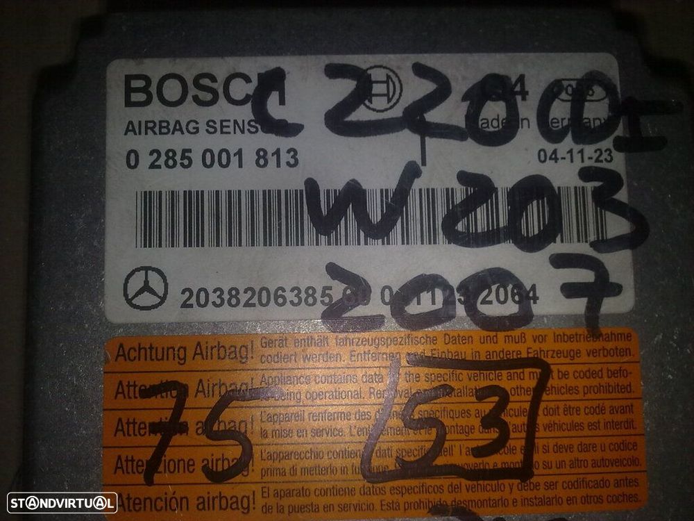Modulo Airbag 2038206385 0285001813 MERCEDES W203 - 1