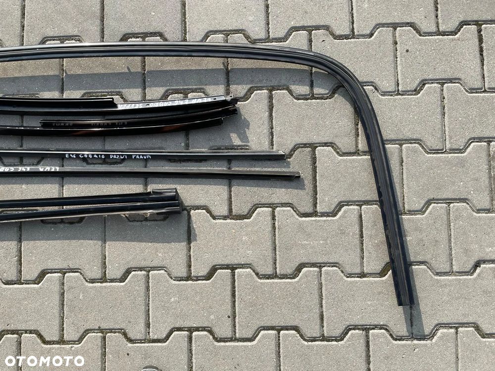 BMW E46 CABRIO M PAKIET LISTWY OZDOBNE DRZWI CZARNE - 3