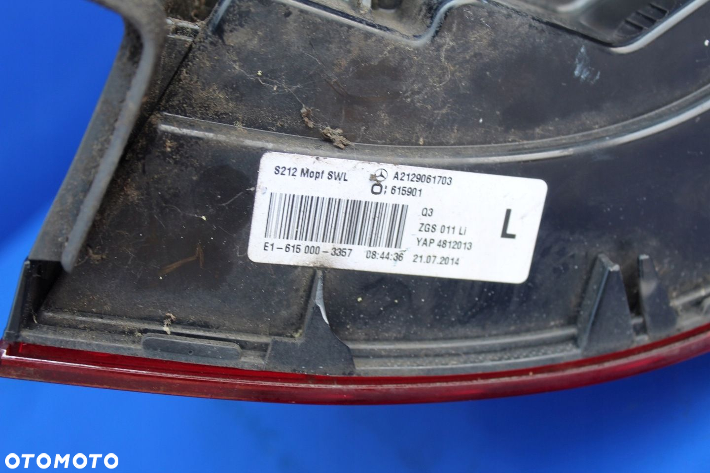 Lampa tylna tył lewy z błotnika OE Mercedes W212 Lift Kombi A2129061703 - 14
