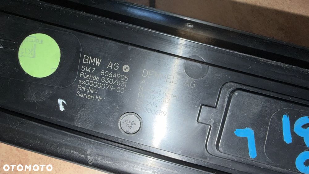 LISTWA OSŁONA PROGU LEWY TYŁ M-PAKIET 8064905 BMW G30 G31 - 3