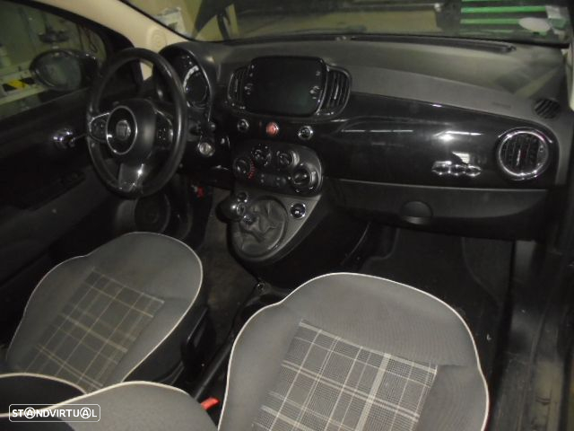 Carro MOT: 169A4000 CXVEL 55204040 C514513  552722C6 FIAT  500 2 FASE 2 2019 1.2I 69CV 3P PRETO GASOLINA - 4