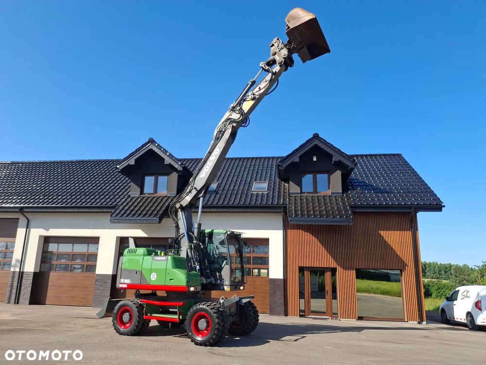 Volvo EW 140D Koparka Kołowa OilQuick Szybkozłącze Podwójne Koła 2015 Rok 2439 MTH Moc: 204 KM Dodatkowa Łyżka Pług Bardzo Dobry Stan Sprowadzona - 16