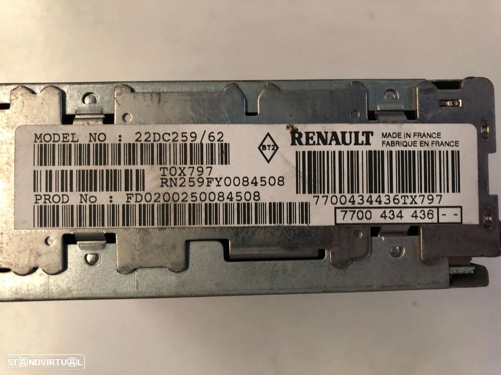 RENAULT KANGOO AUTO RÁDIO CASSETE - R053 - 4