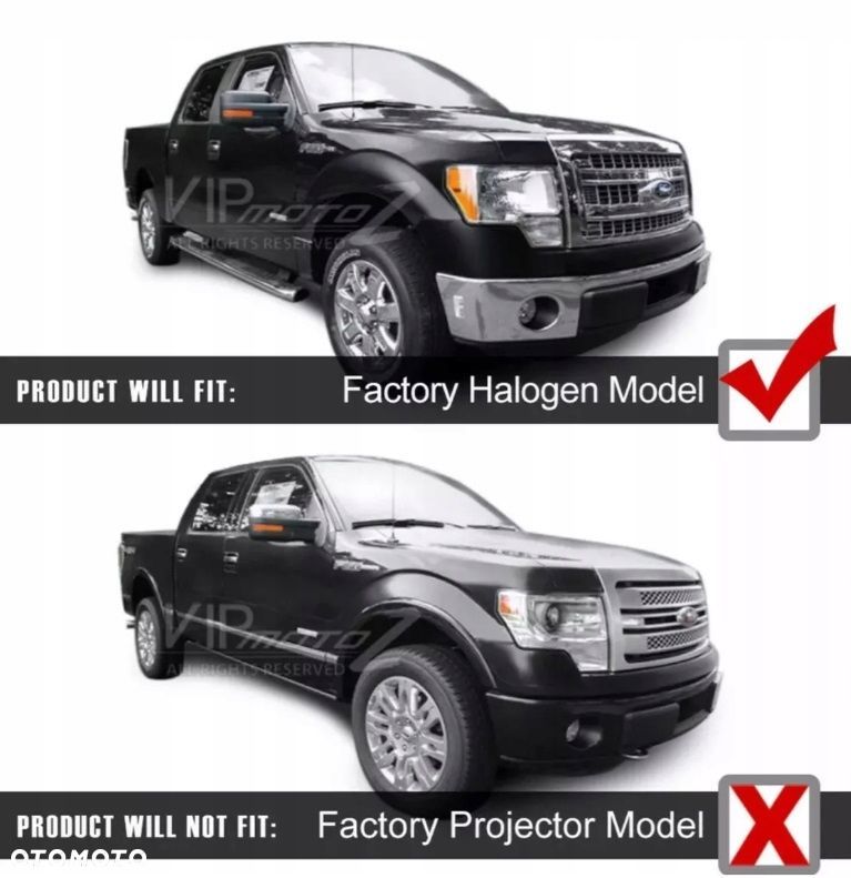 Reflektory Lampy kpl Soczewka Clear Chrom Europa Ford F150 XII mk 12 08- - 7