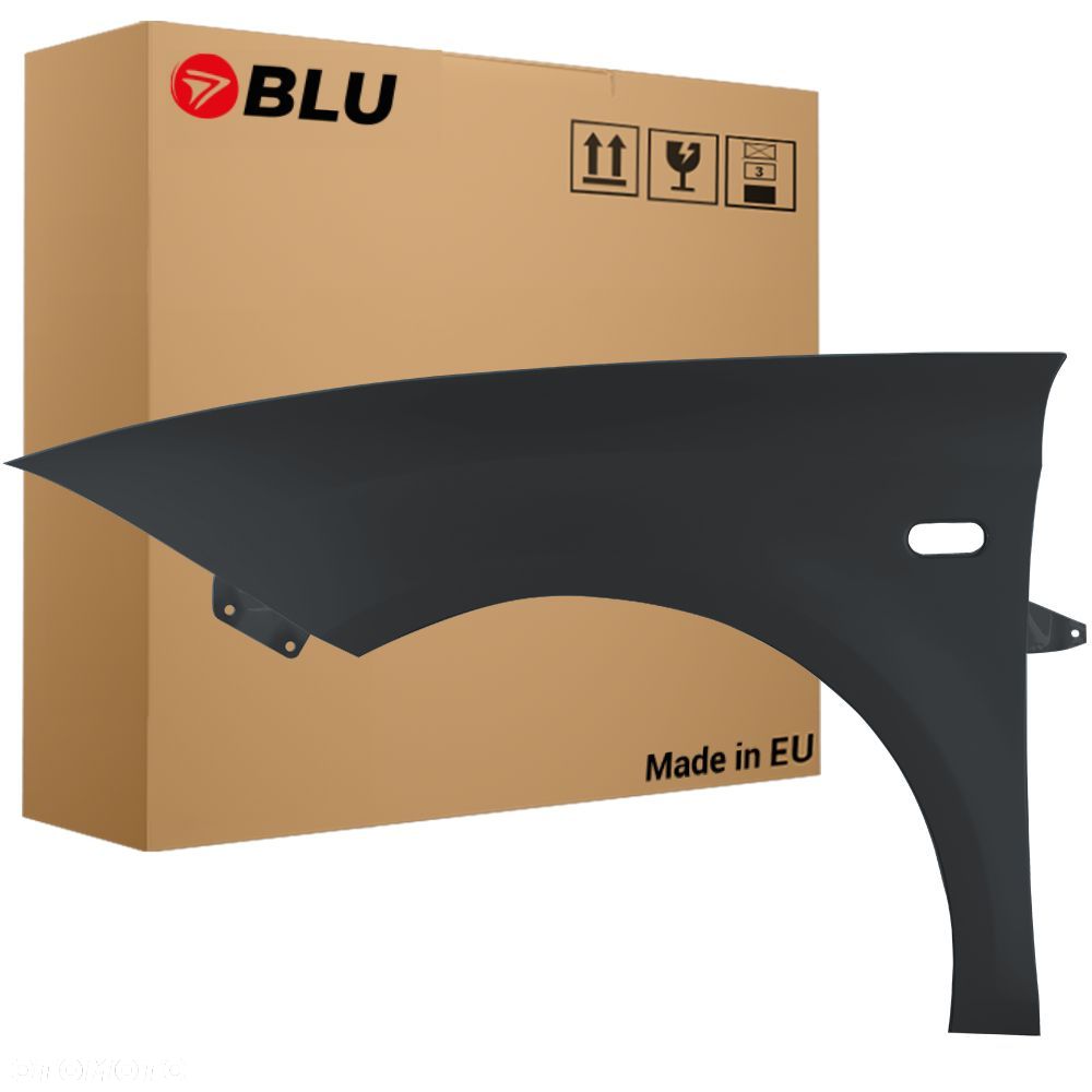 BLU Błotnik SEAT LEON II 2 1P1 LW7Z Lewy Szary 2005-2012 przód GrauTrack - 1