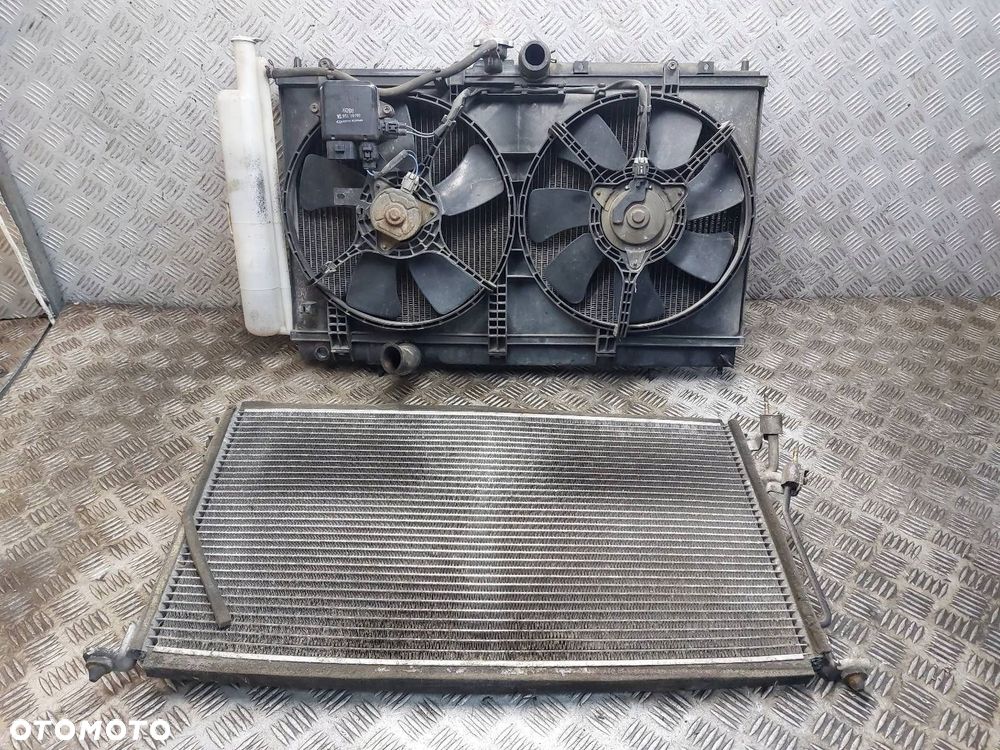 CHŁODNICE KOMPLET + WENTYLATORY MITSUBISHI LANCER VII 1.6 16V - 1