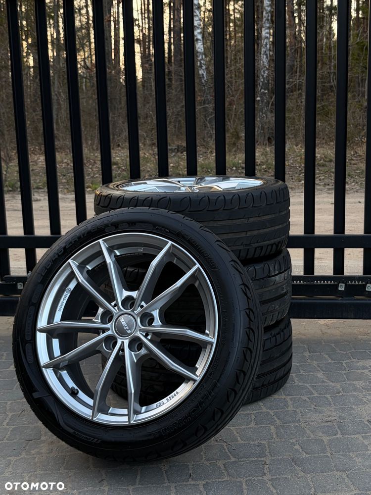 Felgi Rial X12 17” 5x112 + opony 225/45 – 2 sezony, powłoka, bdb - 1