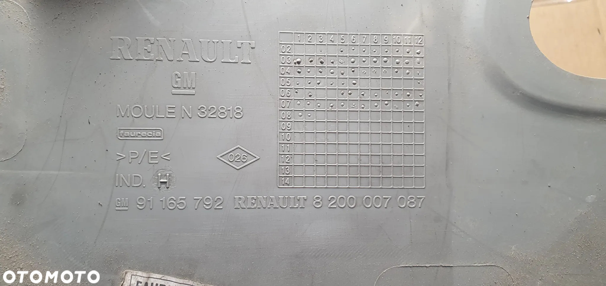 Boczek tapicerka lewy tył tylna lewa Opel Vivaro B Trafic III 91165792 8200007087 - 6