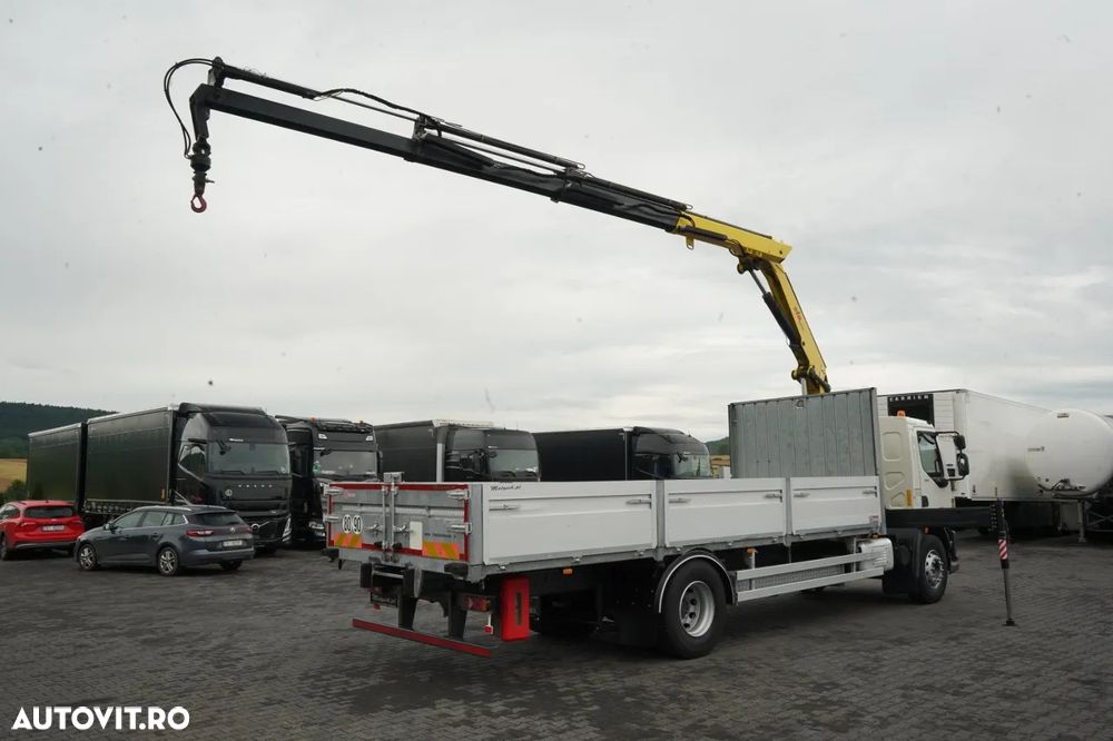 DAF LF 260 / 4X2 / LIVRARE - 7.30 + HDS HYVA HC 153 / RADIOCOMANDĂ / ROTATOR / AUTOMATĂ / EURO 6 - 5