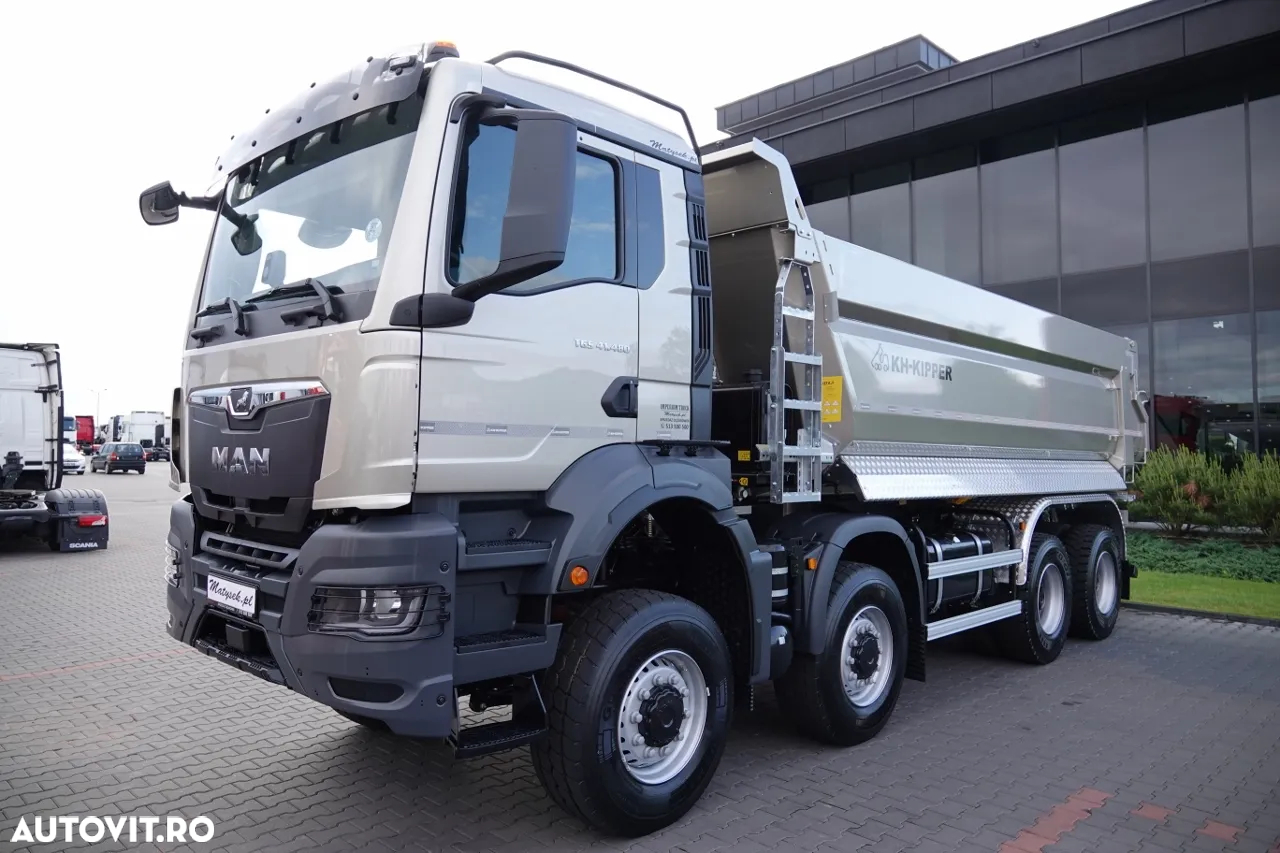 MAN TGS 41.480 / 8X8 / ​​BASCULATOR SPATE / KH-KIPPER / HARDOX / METALIC / 2025 / AUTOMAT / NOU / DISPONIBIL Imediat! - 10
