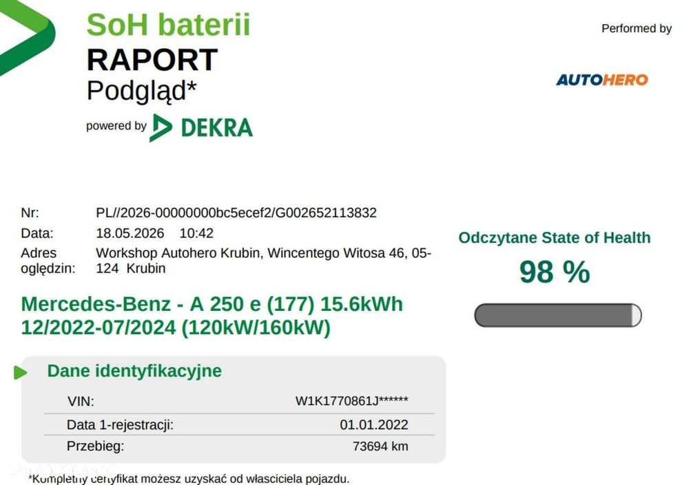 Mercedes-Benz Klasa A 250 e 8G-DCT Advanced Progressive - 6