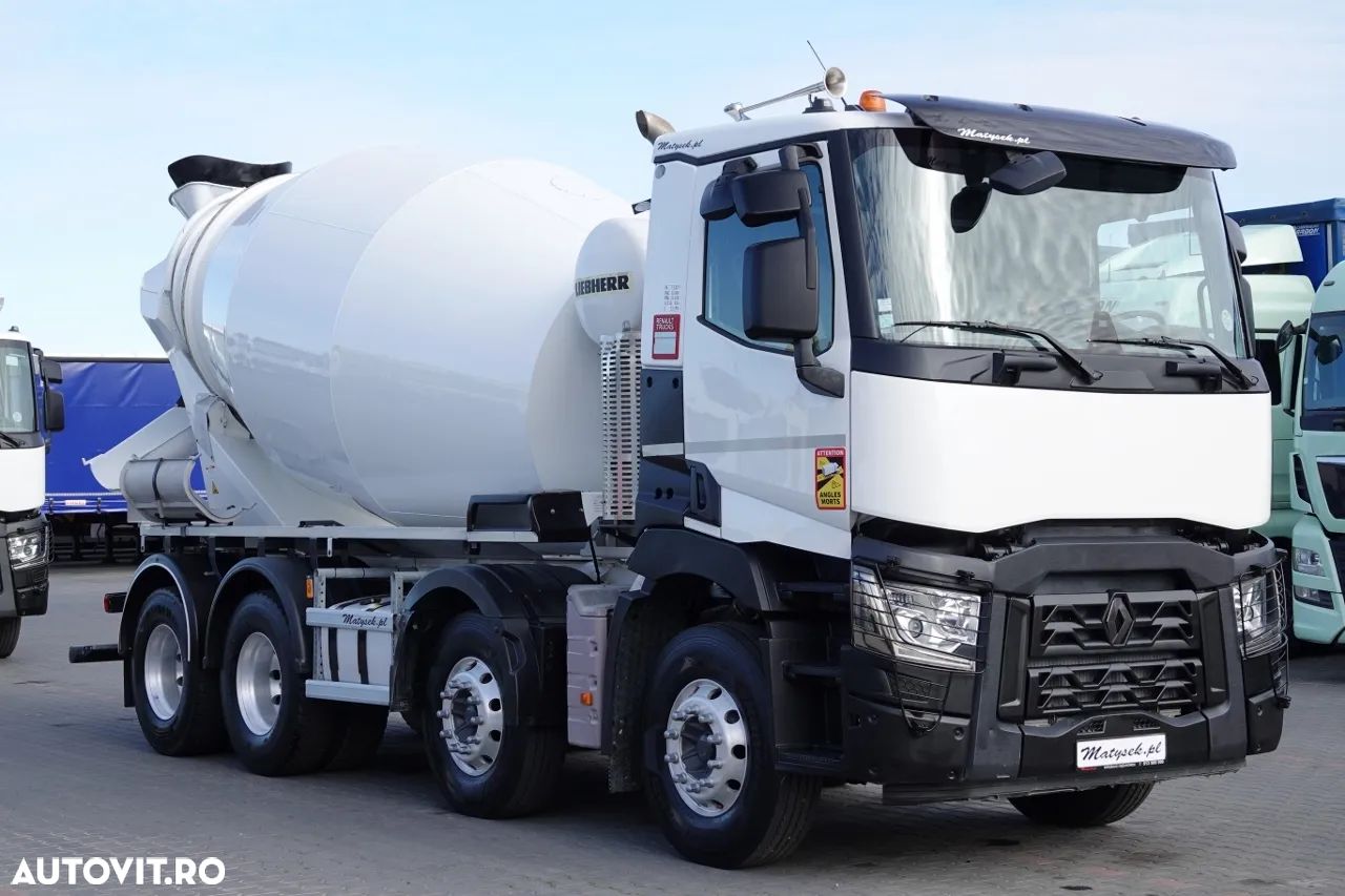 Renault C 430 / 8X4 / BETONER / BETON CONVERTER 9 M3 /  LIEBHERR / EURO 6 / JANTE ALIE /  2018 - 1