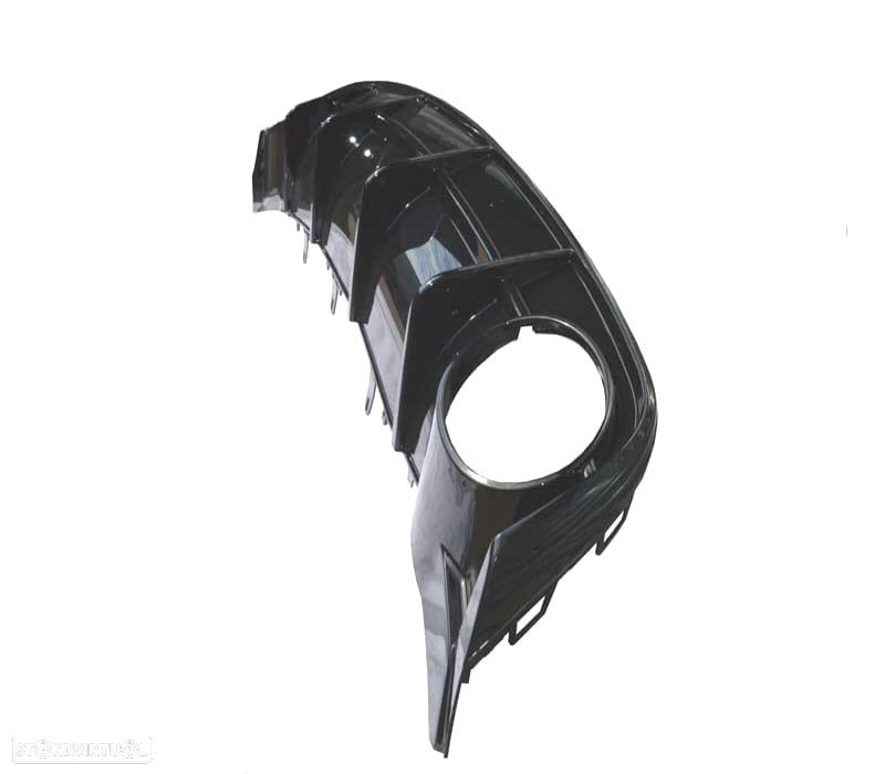 DIFUSOR AUDI A6 S LINE 15-18 LOOK RS6 PRETO BRILHANTE - 3