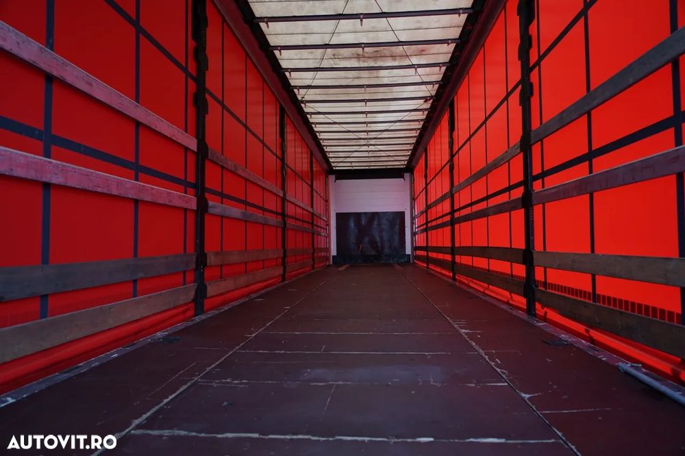 Wielton CORTINĂ STANDARD / REMORCA DIN OȚEL - 9 M / AXĂ CULISANTĂ / SAF / ACOPERIȘ CULISANT - 15
