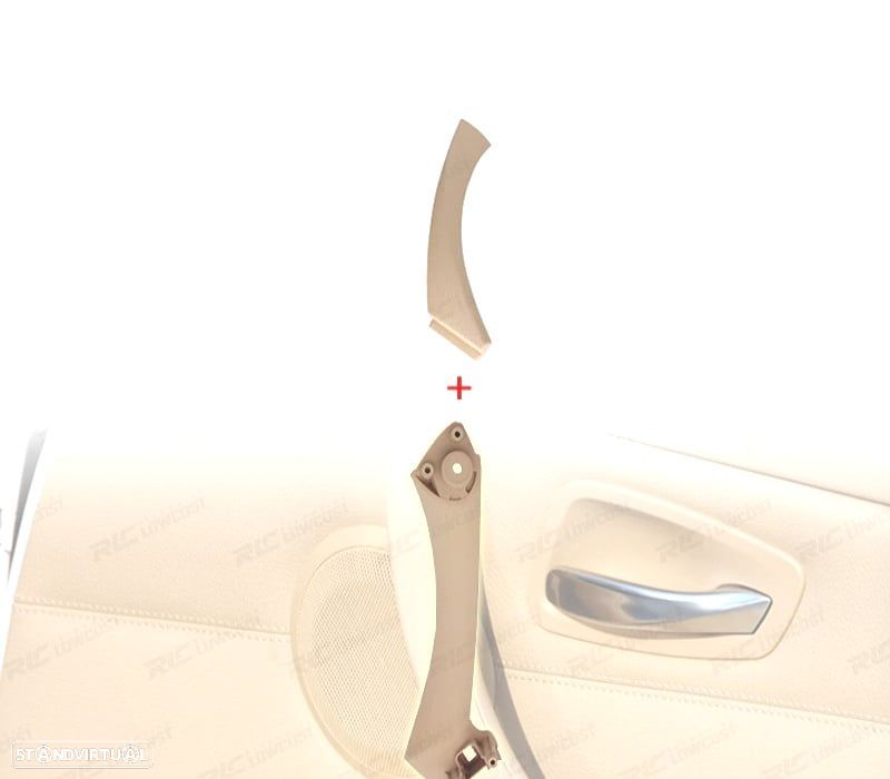 PUXADOR DE PAINEL DE PORTA PARA BMW SERIE 3 E90 E91 DIREITO FRENTE BEGE - 1