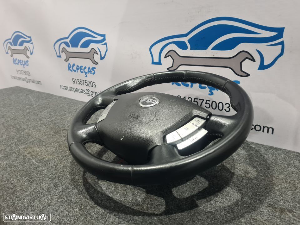 VOLANTE GUIADOR COMPLETO NISSAN PRIMERA III 3 MK3 P12 PELE AIRBAG COMANDOS MULTIFUNÇÕES - 4