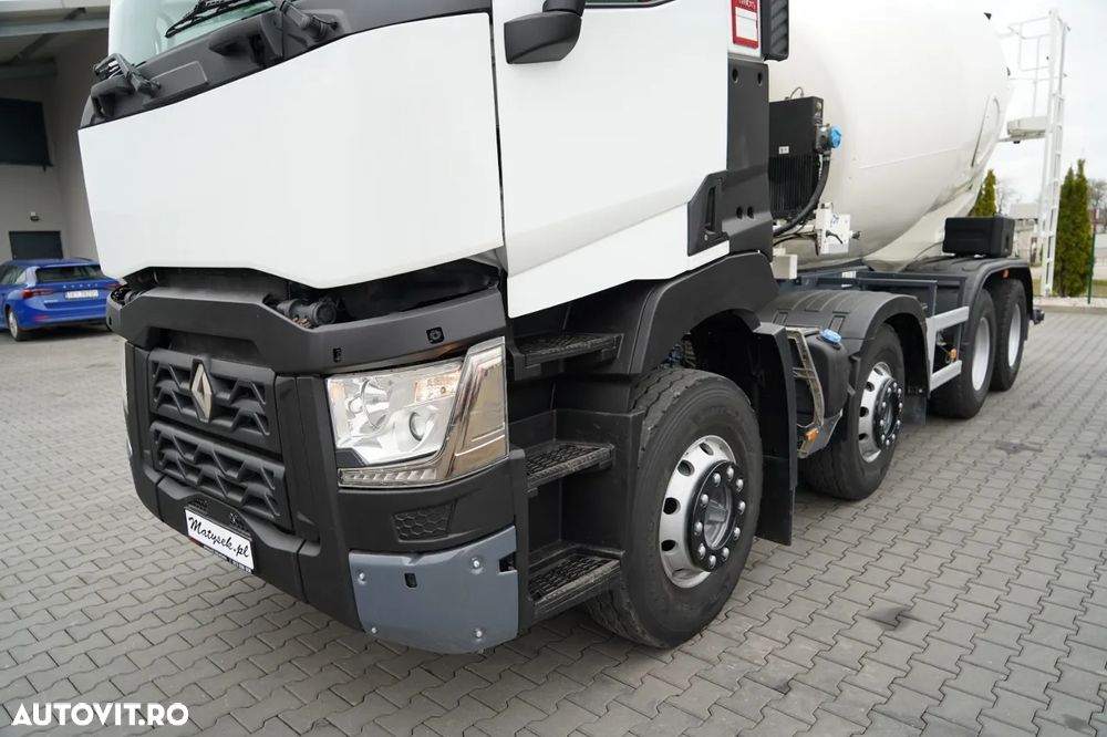 Renault C 430 / 8X4 / BETONIERĂ / MIXER 9 M3 / JANTE DIN ALIAJ / EURO 6 / - 10
