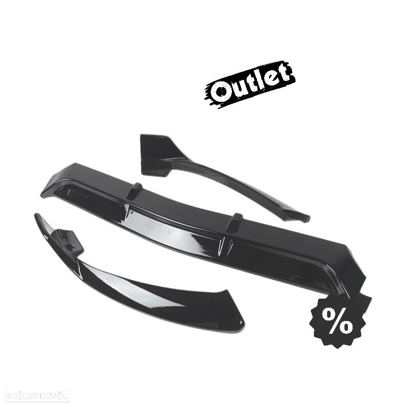 C012884C1 SPOILER LIP FRONTAL MERCEDES CLASE C W205 18-21 LOOK AMG PRETO BRILHAN - 8
