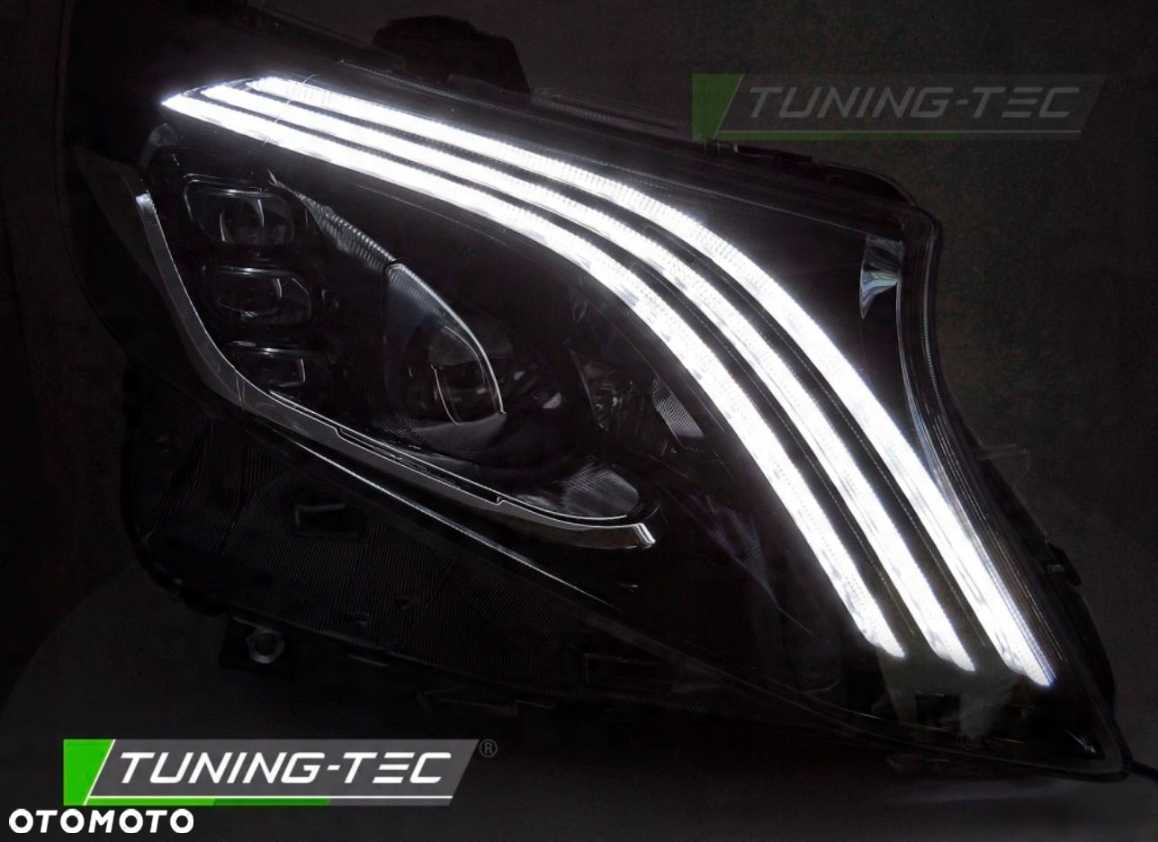 Reflektor Lampa kpl Vland Full Led Tuning Black Mercedes Vito V-klasa w 447 - 3