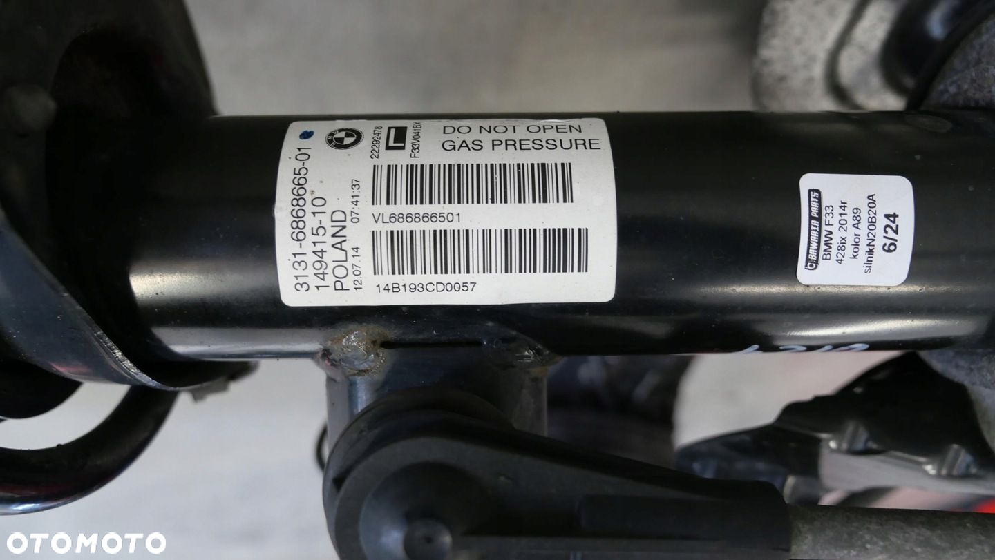 BMW F32 F33 F36 428 PIASTA ZWROTNICA PRZEDNIA LEWA McPERSON XDRIVE 6859003 - 3