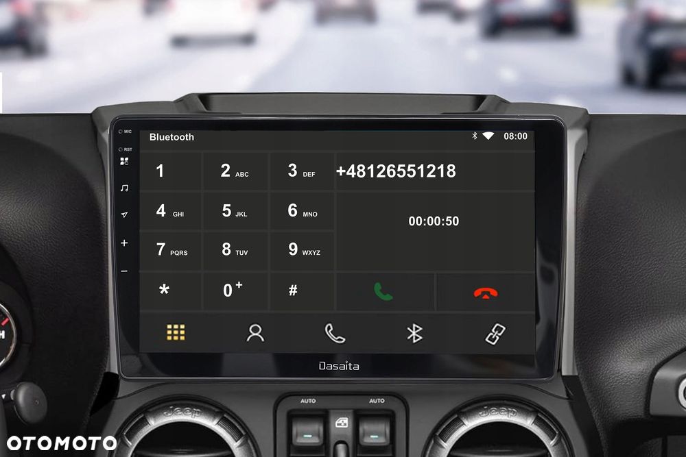 jeep wrangler jk 11-18 radio nawigacja 10.2 android carplay 6/64 gb - 5