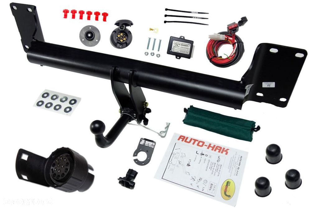 KOMPLETNY AUTOMATYCZNY HAK HOLOWNICZY + MODUŁ 7PIN + ADAPTER 7/13P BMW X5 E70 F15 2013 do 2018 - 9