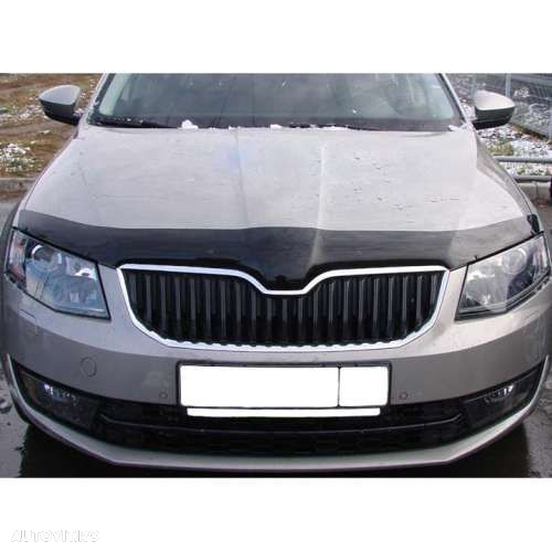 Covorase auto Skoda Octavia 3 din cuciuc ,Defector capota  , Eleron,embleme capota - 5