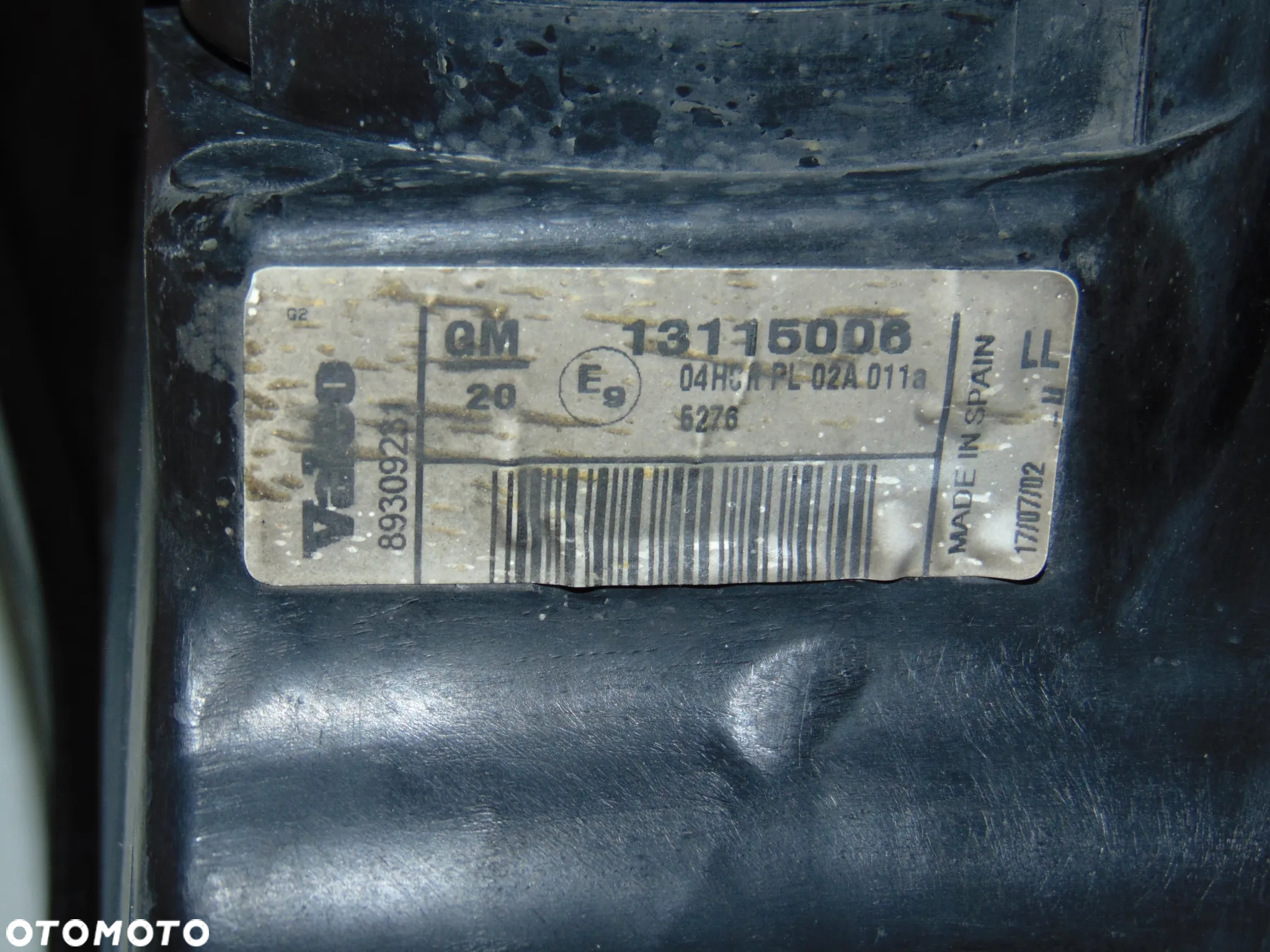 ORYGINAŁ lampa przednia przód lewa H7+H7 Opel Corsa C 00-03r EUROPA - 9