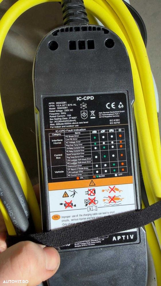 Cablu prelungitor incarcare masini electrice hybrid Vw Audi Seat Bmw - 6