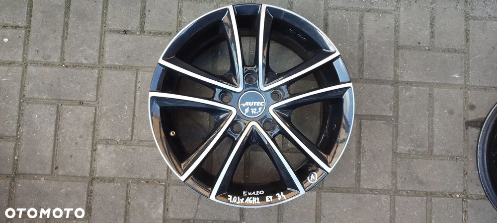 FELGI ALUMINIOWE AUTEC 5x120 7Jx16 CALI ET34 fi 72,5 BMW E36 E46 E90 E87 KOMPLET 4 SZTUKI - 1