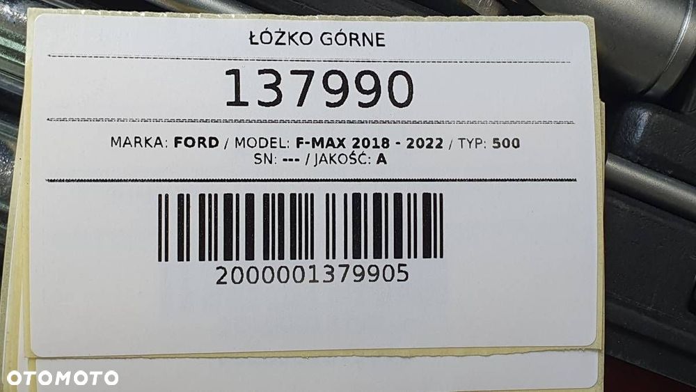 ŁÓŻKO GÓRNE LEŻANKA STELAŻ FORD F-MAX 500 EURO 6 2019 EU - 7
