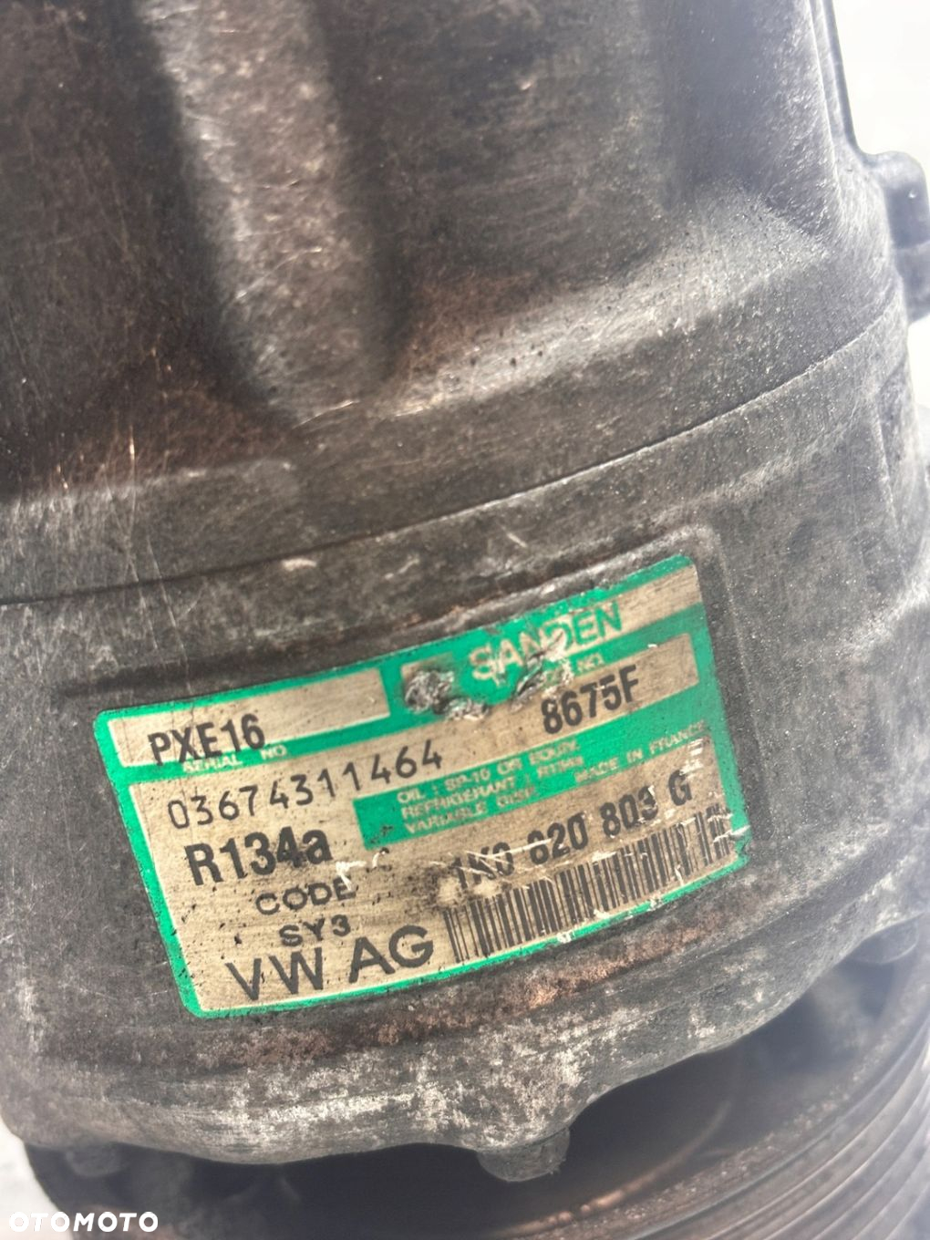 SPRĘŻARKA KOMPRESOR KLIMATYZACJI VW CADDY III PASSAT B6 1K0820803G 1.9 TDI - 3