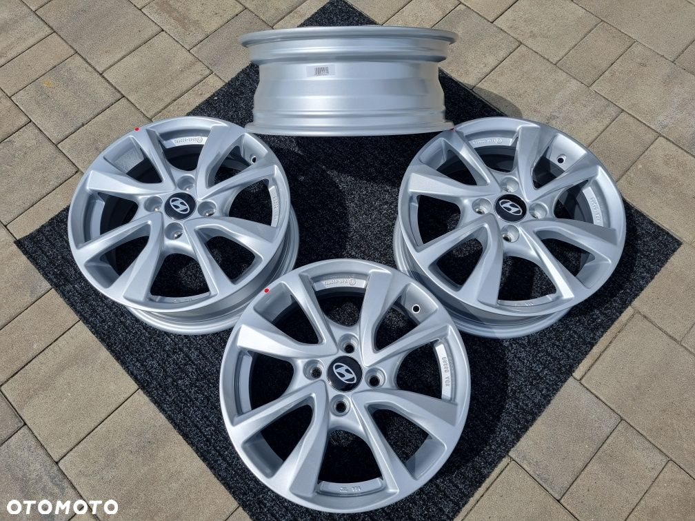 Hyundai 15 " nowe felgi alu i10 i20 Bayon Inster 4x100 srebro alufelgi - 5
