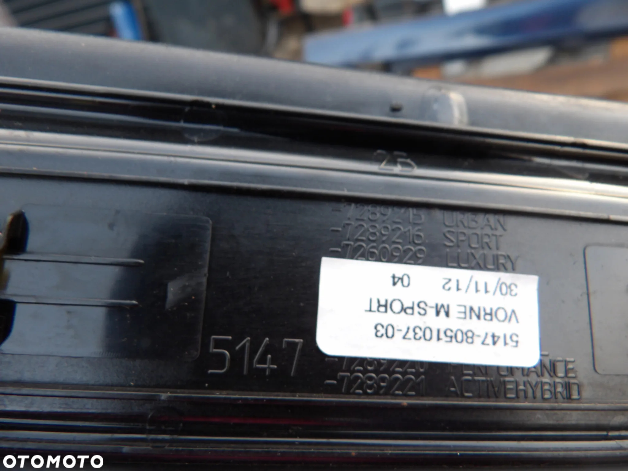 BMW - F30 - LISTWA NAPROGOWA - M PAKIET - 7289216 - 2