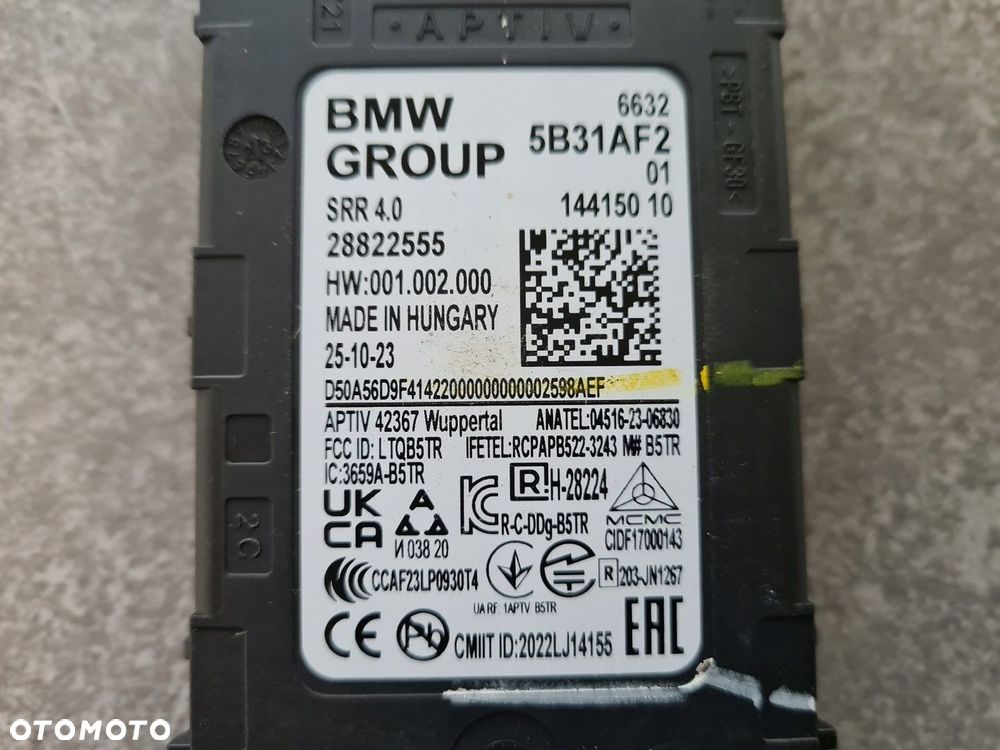 BMW X7 G07 X1 U11 G70 CZUJNIK ASYSTENT PASA RUCHU 5B31AF2 RADAR - 4