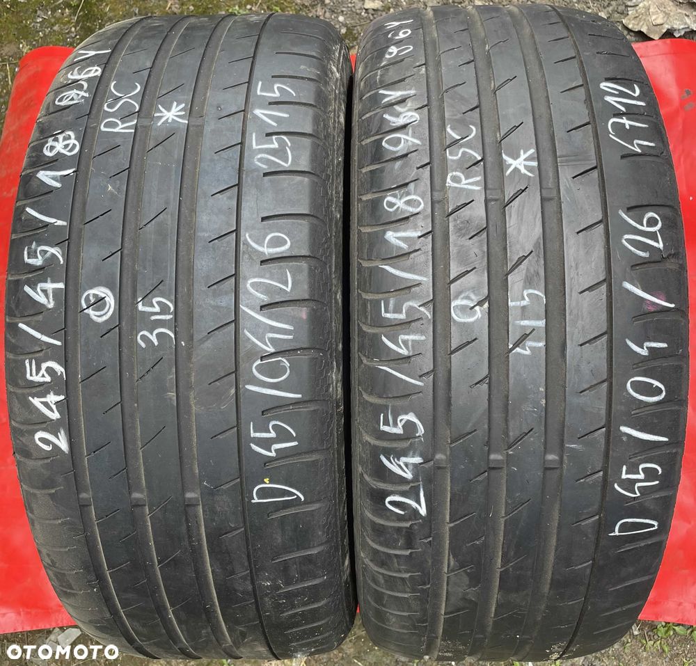 2szt. opony letnie 245/45R18 96Y Continental ContiSportContact 3E {RSC} {*} - 1