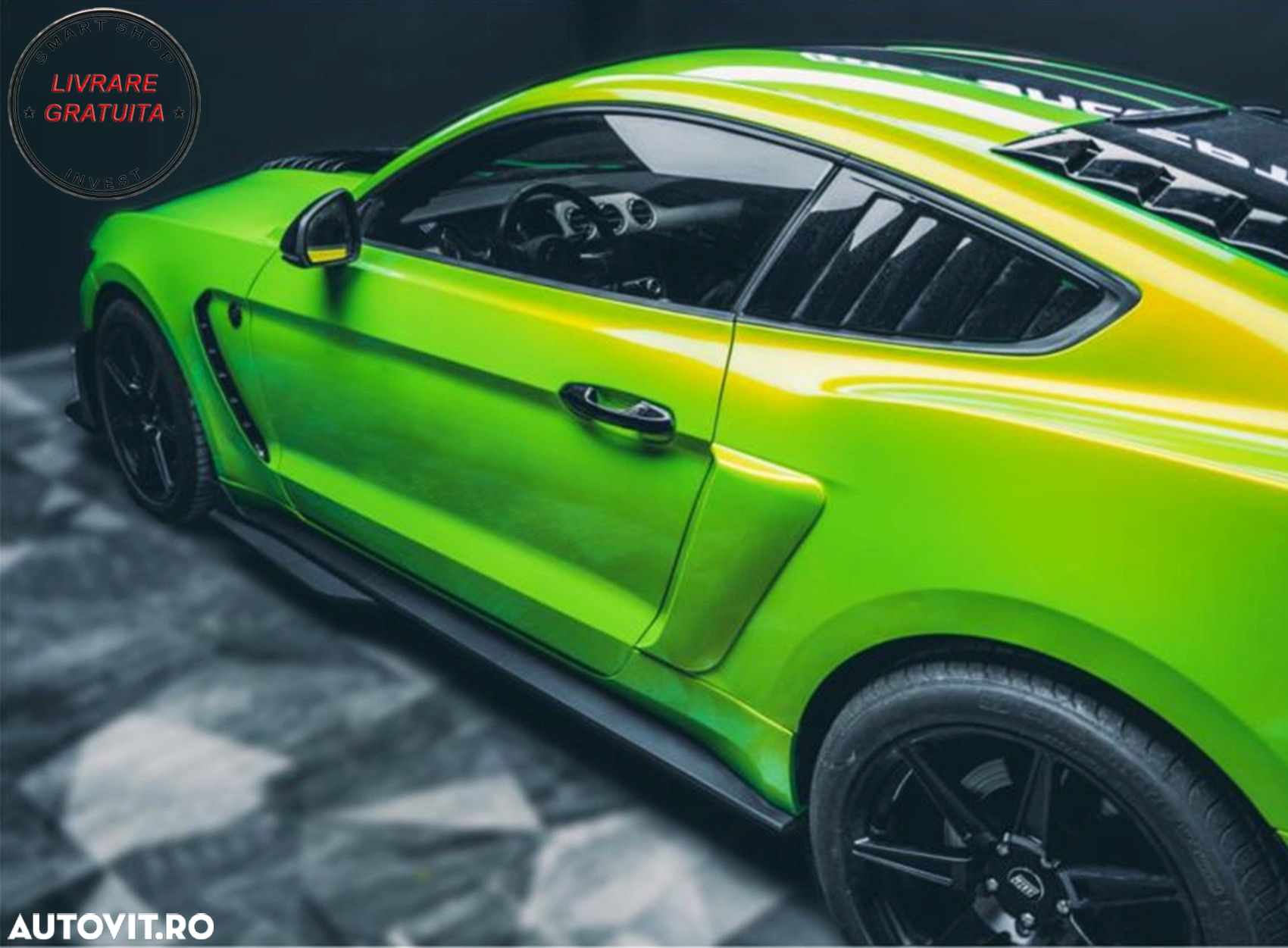 Add-On Extensii Praguri Laterale FORD Mustang Sixth Generation (2015-2020) GT 500 - livrare gratuita - 12