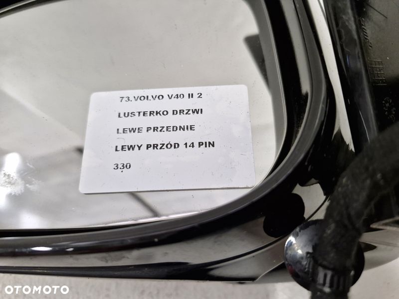 volvo v40 ii 2 lusterko drzwi lewe 14 pin uk - 7