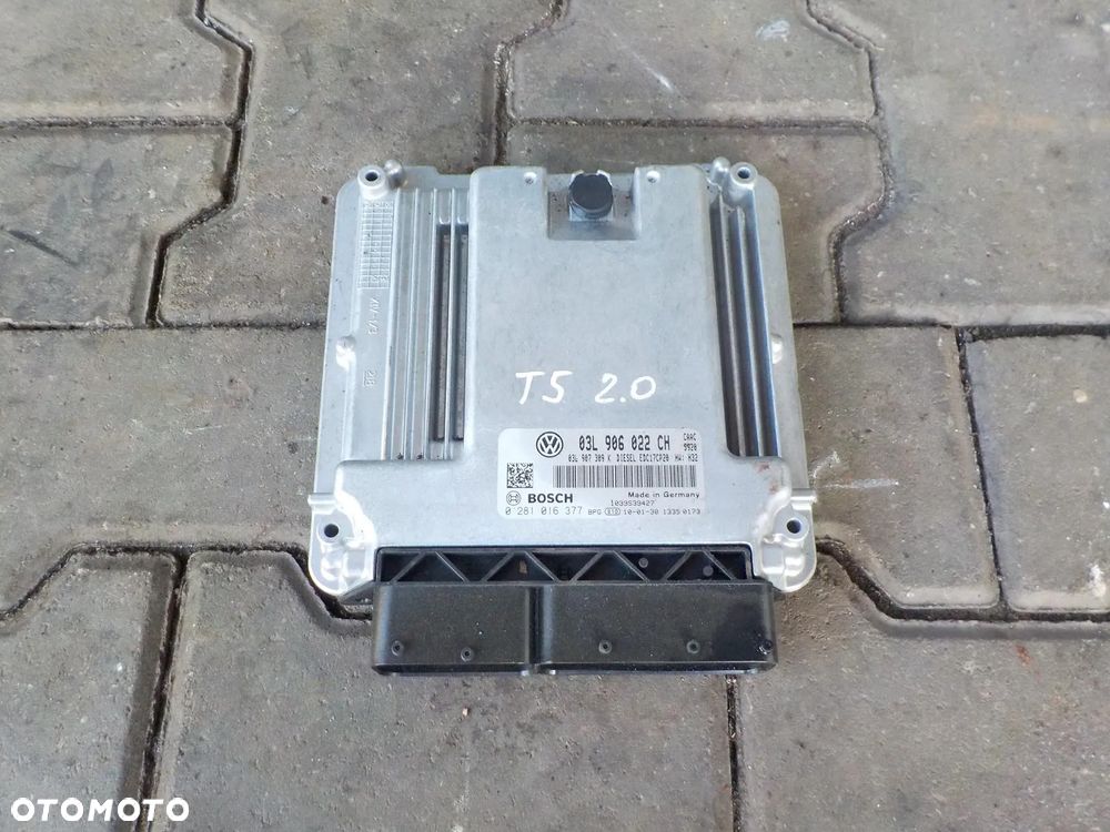 VW T5 2.0 TDI KOMPUTER STEROWNIK 03L906022CH - 1