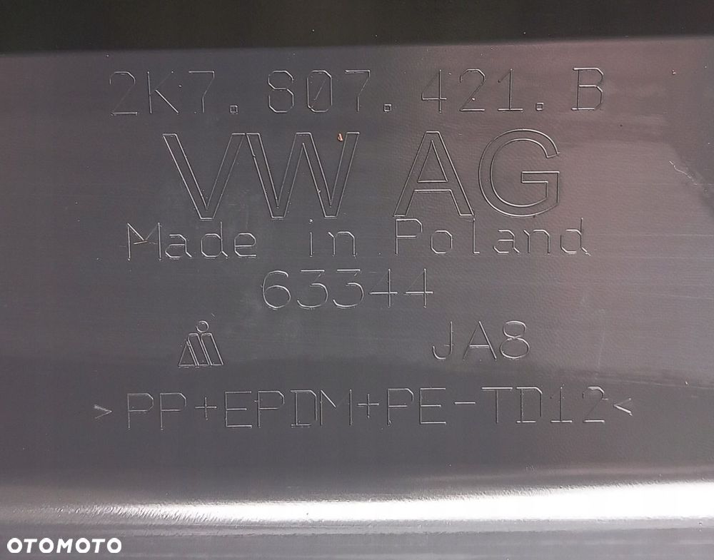 ZDERZAK TYLNY TYŁ VOLKSWAGEN VW CADDY IV MAXI 2K7807421B NOWY ORYGINAŁ - 5