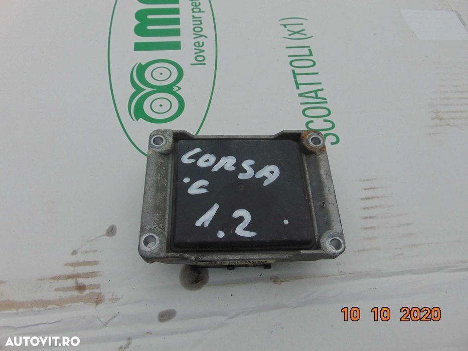Calculator Motor Opel Corsa c 1.2 benzina ECU unitate ecu motor - 1
