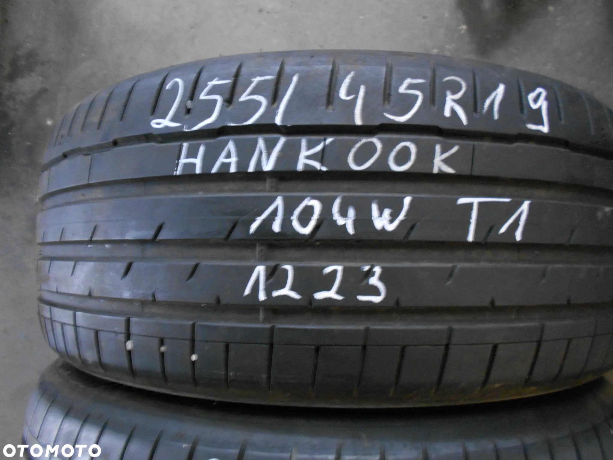OPONY 255/45R19 HANKOOK VENTUS S1 EVO3 T1 DOT 1223 6.2MM - 2
