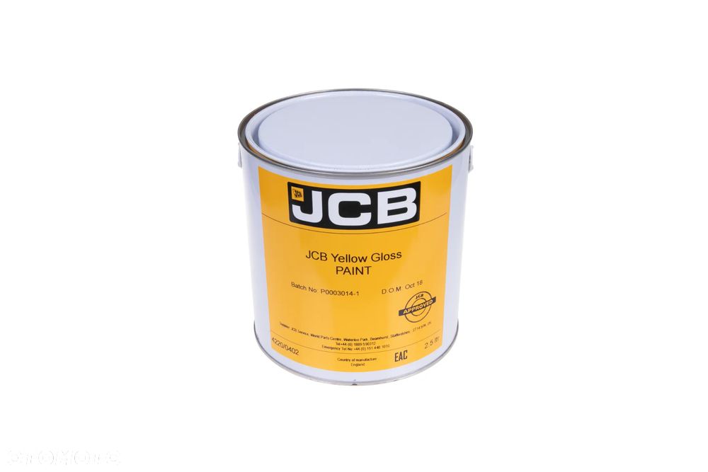 JCB - CZĘŚCI FARBA 2.5L Yellow Gloss 4220/0402 (ORYGINAŁ) - 1