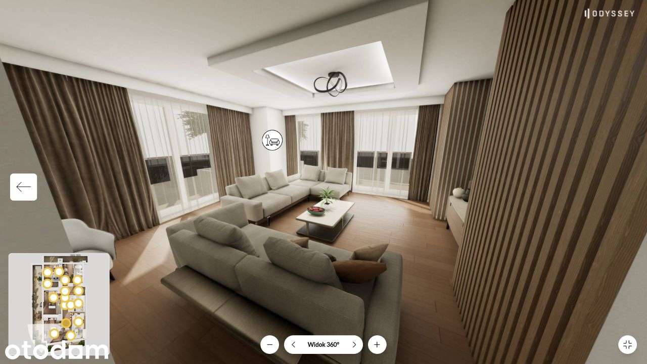 Apartament, ostatnie piętro, widok na centrum - Pełny obrazek: 2/20