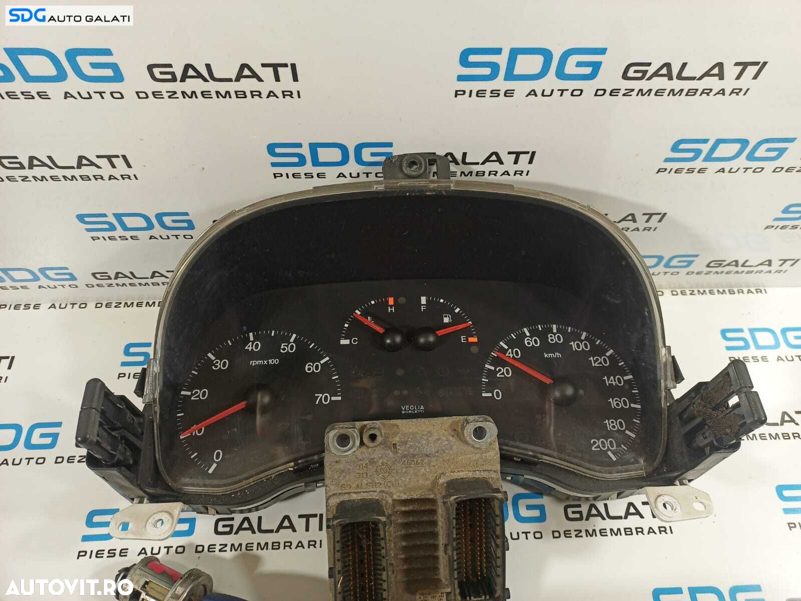 Kit Pornire Complet ECU Calculator Motor Ceas Bord Calculator Tablou Sigurante Confort Comfort Cheie Cip Imobilizator Fiat Punto 1999 - 2003 Cod 0261207406 56812235 [L2024] - 6