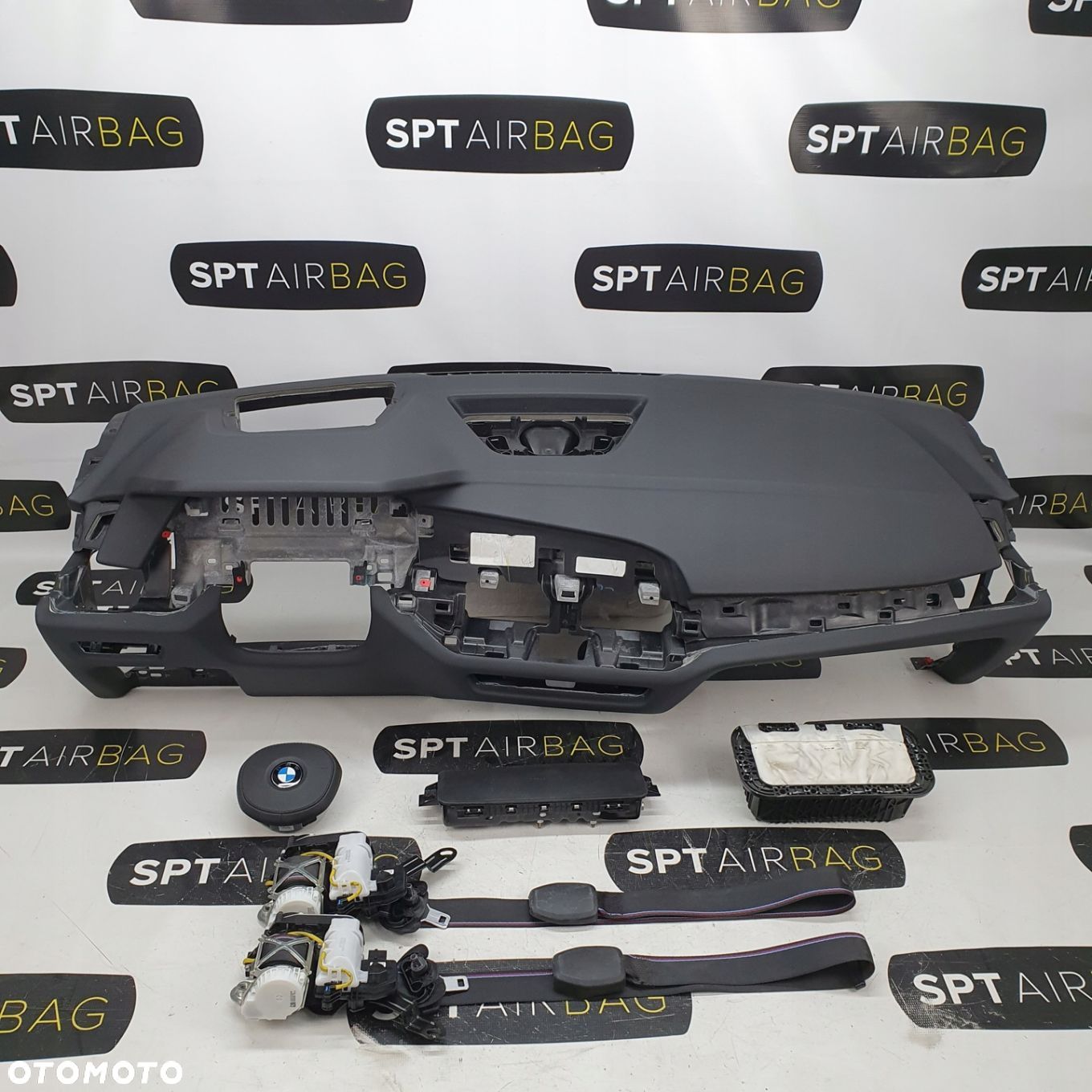 BMW X7 G07 DESKA ROZDZIELCZA KONSOLA KOKPIT PULPIT PODUSZKI AIRBAG AIR BAG PASY KIT SET - 1