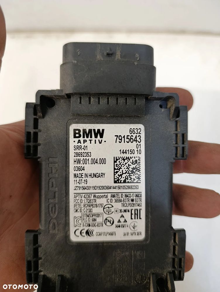 Radar sensor moduł asystent zmiany pasa martwego pola BMW X4 G02 - 4