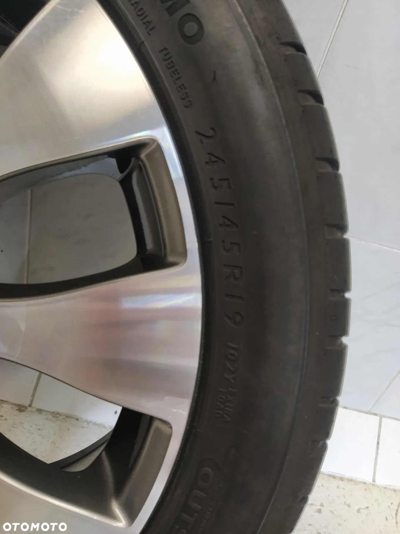 MERCEDES 8X19 4x FELGI ALUMINIOWE R19 5X112 ET38 OPONY 245/45 KOŁA 4X CZUJNIKI TPMS - 14